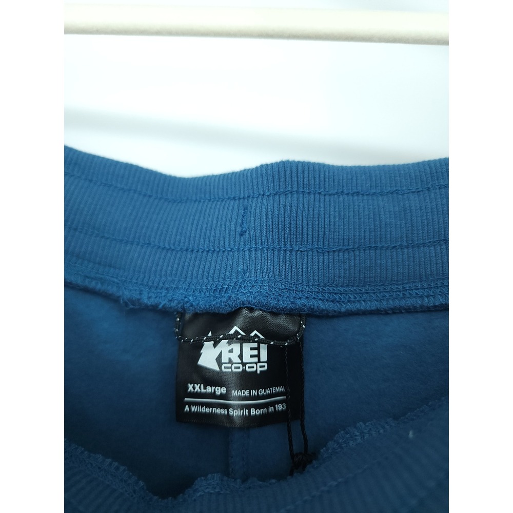 REI Co-op Pants Mens 2XL Blue Fleece Joggers Sweatpants Casual Lounge PullOn NWT - Picture 5 of 8